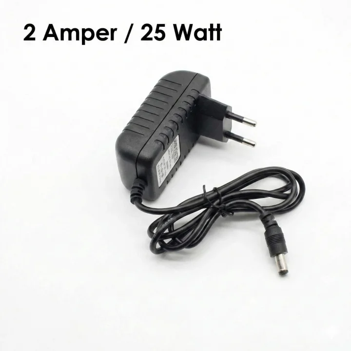 12V Fişli Adaptör 2 Amper 25 Watt - Şerit LED, Modem ve Kamera Uyumlu Güç Kaynağı Trafosu - Cata