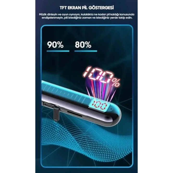 130 Saat Pil Ömrü Boyun Askılı Bluetooth Kulaklık – Kesintisiz Müzik ve Net Görüşme