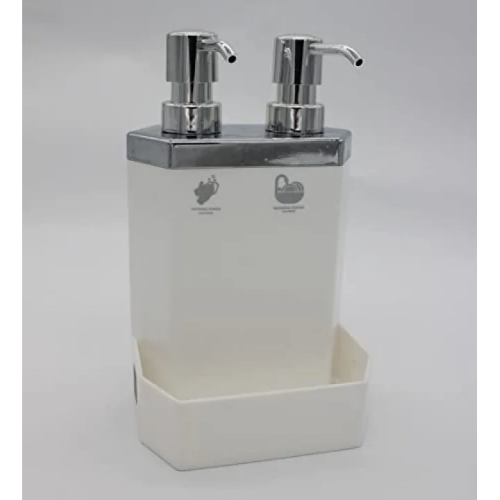 13118 LECCE WHITE SILVER 2Lİ SIBI SABUNLUK