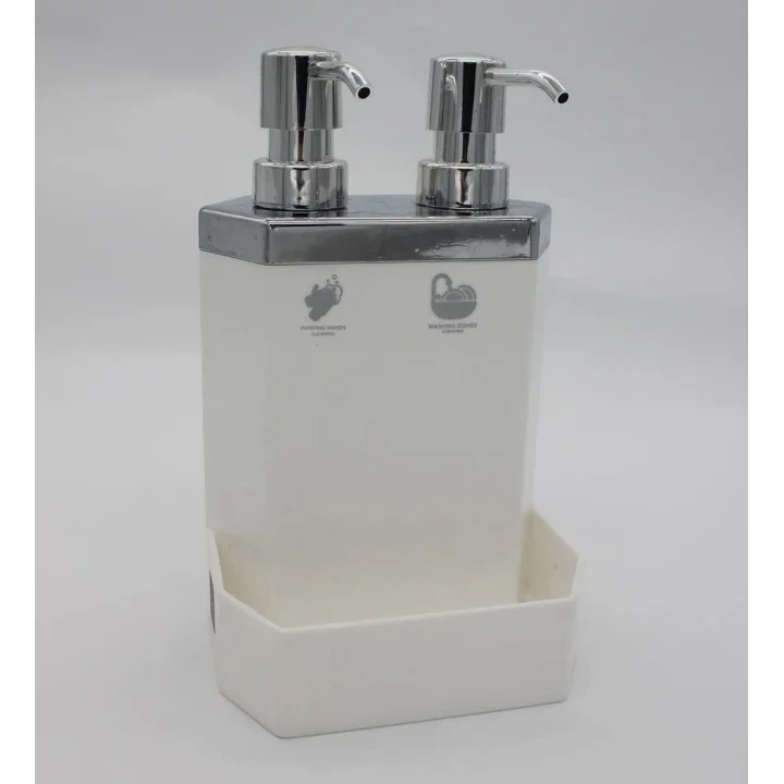13118 LECCE WHITE SILVER 2Lİ SIBI SABUNLUK