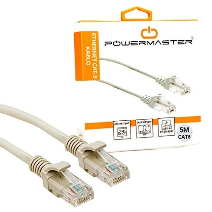 1315 1 5 m Ethernet Kablosu, Cat5 Orjinal Başlıklı