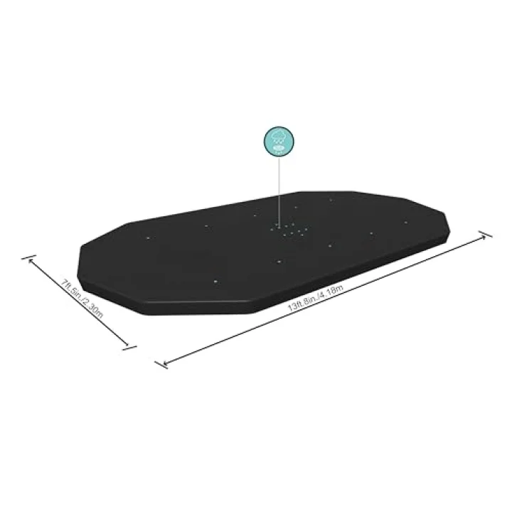 14 x 82/4,27m x 2,50m oval Havuz örtüsü
