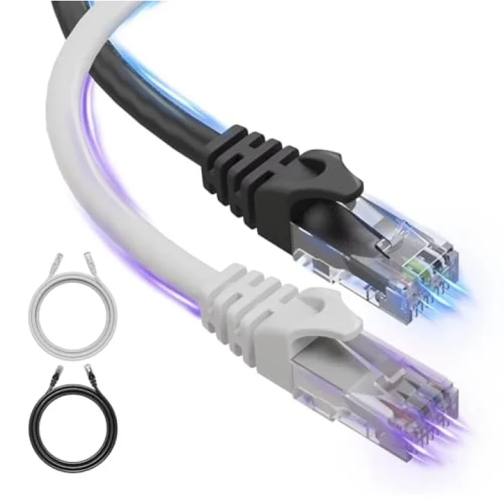 15 metre, Ethernet Kablosu, Ağ Kablosu, LAN, Cat6, Modem İnternet Kablosu, Gri