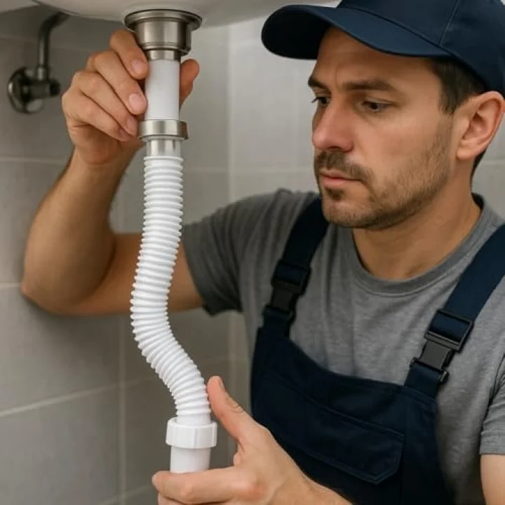 1,5 Metre Uzayabilir Gider Borusu | Esnek Körüklü Pimaş Gider Borusu | Paslanmaz Süzgeçli Banyo Mutfak Gideri | Kolay Montaj ve Tıkanma Önleyici