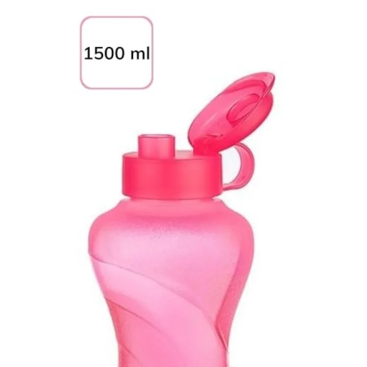 1500ml Kapasiteli Sporcu Tipi Suluk Pratik El Matarası Pembe
