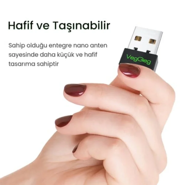 150Mbps 2.4Ghz Kablosuz Wi-Fi Alıcı Verici Nano USB Adaptör