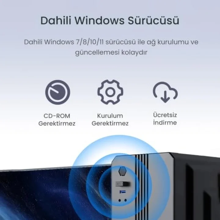 150Mbps 2.4Ghz Kablosuz Wi-Fi Alıcı Verici Nano USB Adaptör