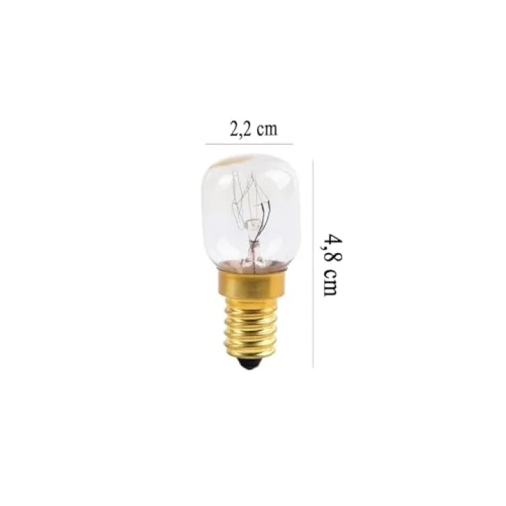 15W Fırın Ampul E14 Sarı Davlumbaz Ampul