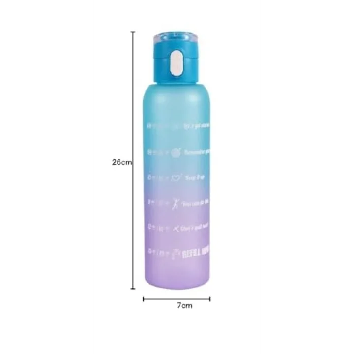 161407-843 Askılı Desenli Opak Desenli Matara 750 ml