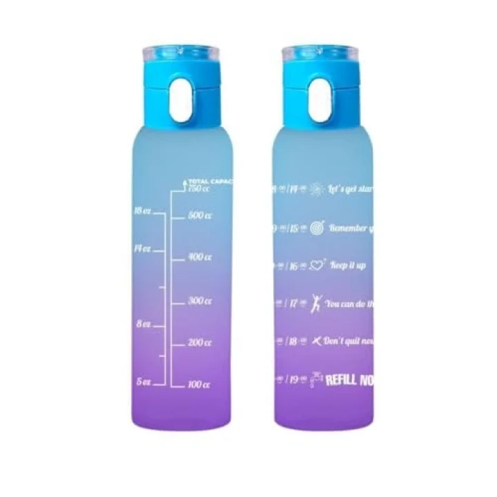 161407-843 Askılı Desenli Opak Desenli Matara 750 ml