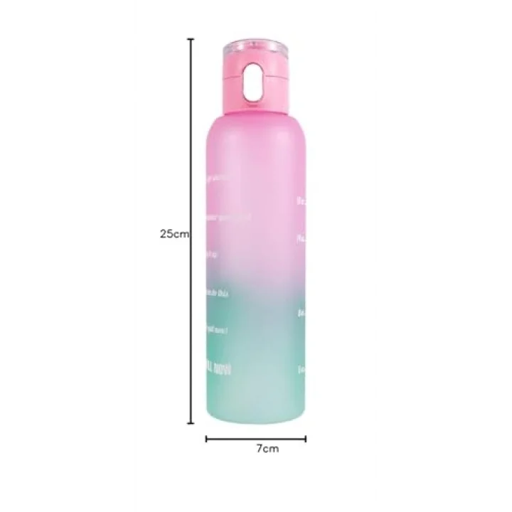 161407-844 Askılı Desenli Opak Desenli Matara 750 ml