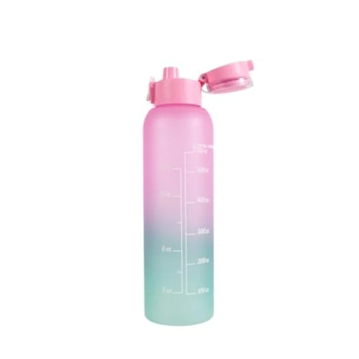 161407-844 Askılı Desenli Opak Desenli Matara 750 ml