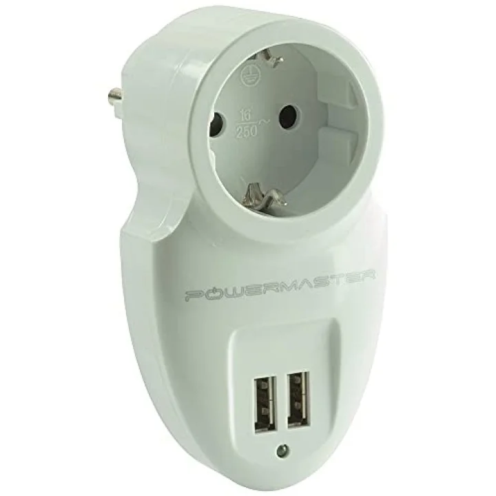 16A-3500W Çift Usbli Tekli Akim Korumali Priz (79 X 155 Mm)