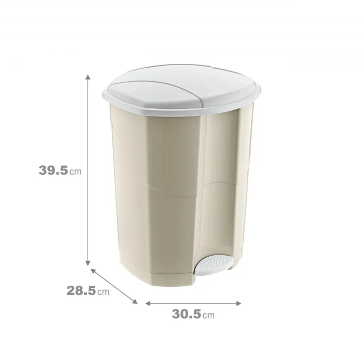 18 LT Pedallı Çöp Kovası (10191) LATTE