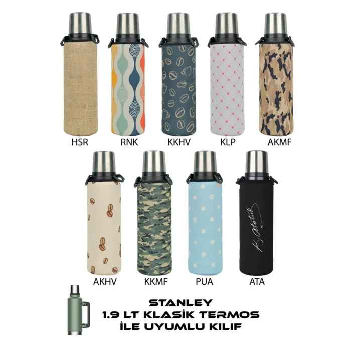 1.9 Lt. Klasik Stanleye Uyumlu Omuz Askılı Termos Kılıfı