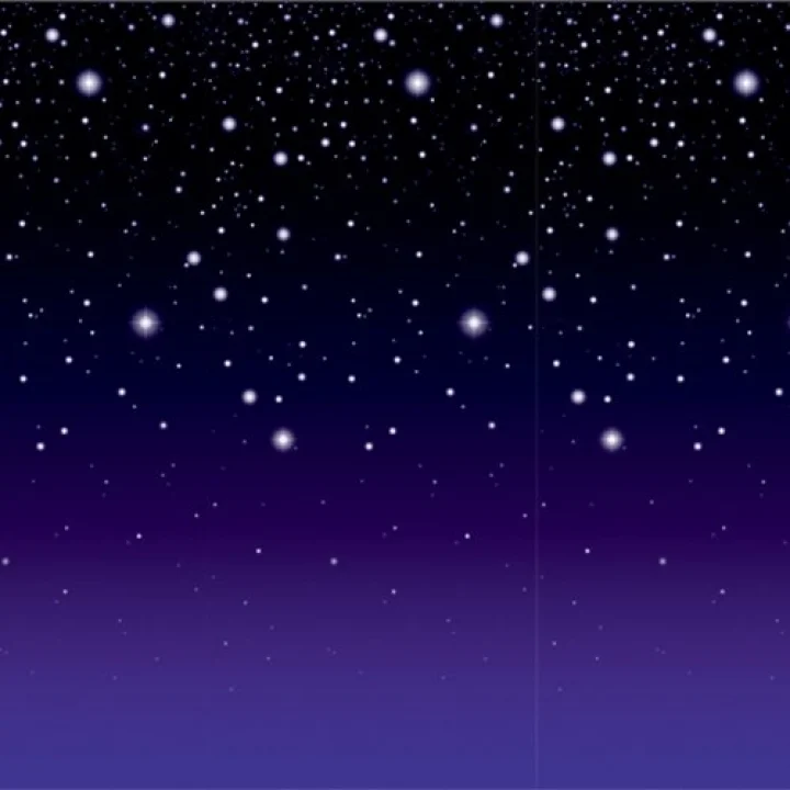 1er Pack Starry NIGHT arka plan, 4-feet 30-feet