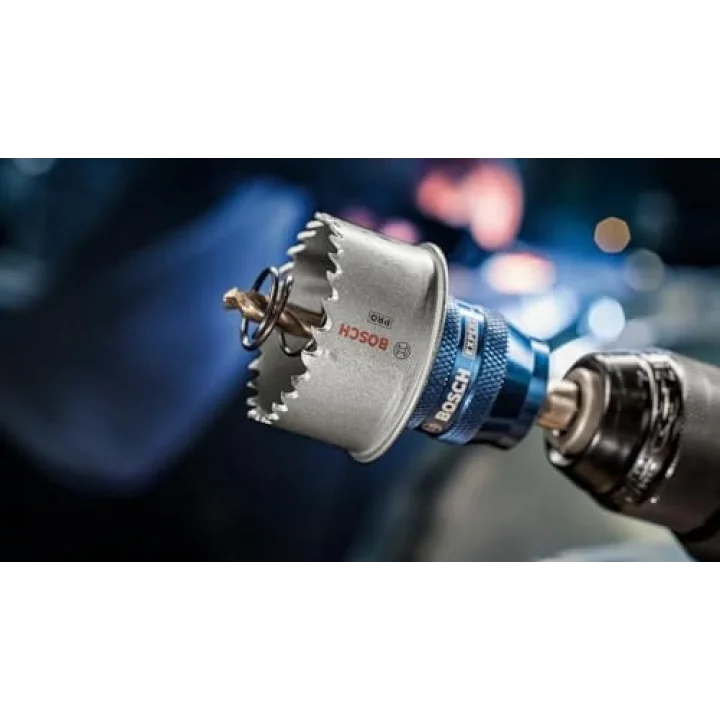 1x PRO Sheet Metal Power Change Plus Delik Açma Testeresi (Paslanmaz Çelik Saclar, Çelik Saclar, Ø 35 mm, Professional Aksesuar Döner Matkap/Vidalamalar, Darbeli Matkap/Vidalama)