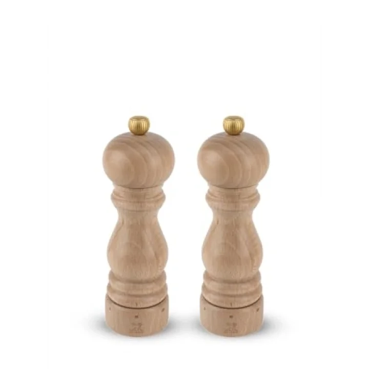 2/23386 Paris karabiber ve tuz değirmeni ahşap, doğal, 5,7 x 5,7 x 18 cm