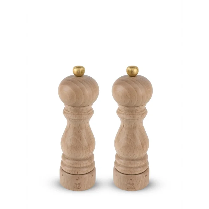 2/23386 Paris karabiber ve tuz değirmeni ahşap, doğal, 5,7 x 5,7 x 18 cm