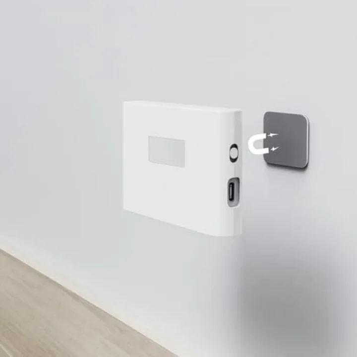 2 Adet Beril İki Yönlü Sensörlü Şarjlı LED Aplik, 5W 2700K Sıcak Işık, DC 5V, 110° Hareket Algılama, 3-5m Sensör Mesafesi, 20 Saat Sabit Işık Süresi, Otomatik/Manuel Modlu – ABS Gövde