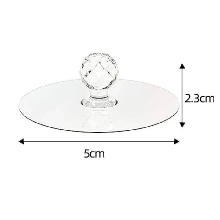 ® 2 Adet Kristal Kendiliğinden Güçlü Yapışkanlı Kulp Askısı Tutma Kolu