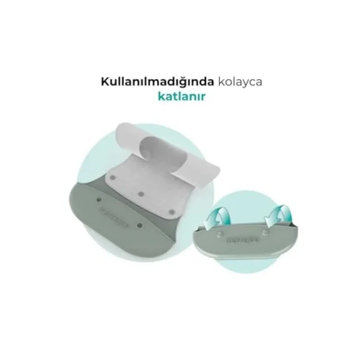 2-in-1 Katlanır Mama Önlüğü / Powder Green