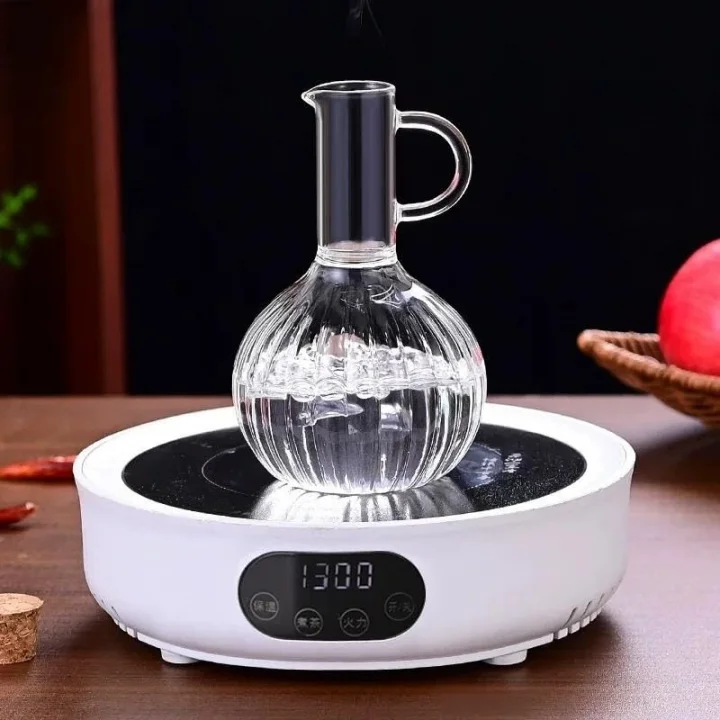 2li Bambu Stand ile Cam Yağdanlık ve Sirkelik Seti, Yemek Masası ve Sofralarınız İçin Bambu Standlı Şık Masa Üstü Yağ ve Sirke Şişeleri