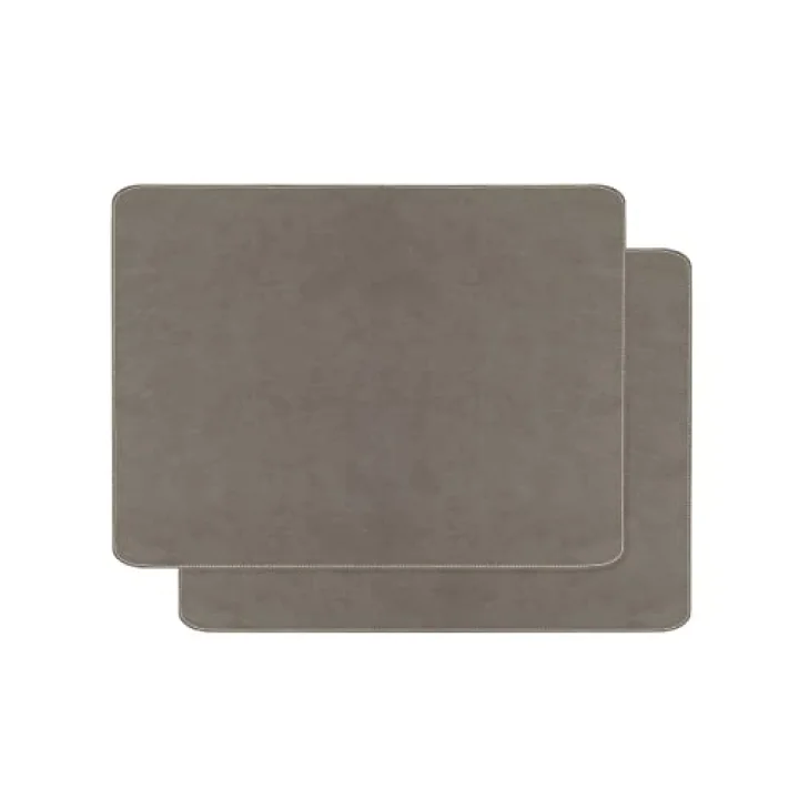 2li Gri Renk Deri Amerikan Servis 40 x 30 cm