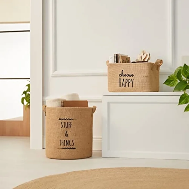 2li Jüt Sepet Set // 30x21x18+30x31
