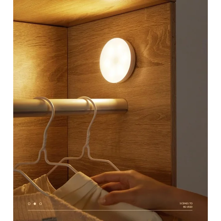 2li Set Kabin Led Hareket Sensörlü Hero LED Kabin Işığı - 4000K Doğal Beyaz, USB Şarjlı, Mıknatıslı Yapışkanlı Montaj – Dolap İçi, Mutfak, Merdiven ve Gardırop İçin Kablosuz Gece Lambası