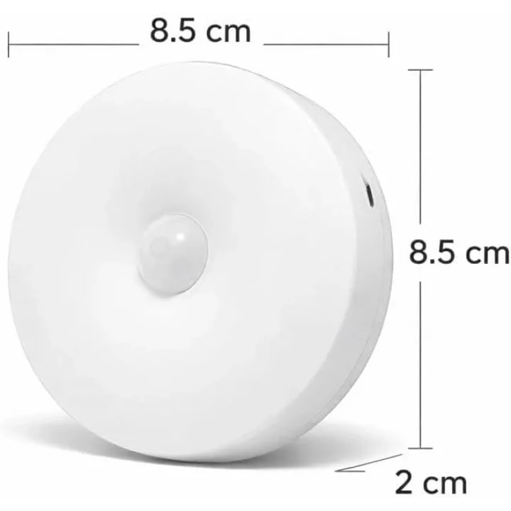 2li Set Kabin Led Hareket Sensörlü Hero LED Kabin Işığı - 4000K Doğal Beyaz, USB Şarjlı, Mıknatıslı Yapışkanlı Montaj – Dolap İçi, Mutfak, Merdiven ve Gardırop İçin Kablosuz Gece Lambası