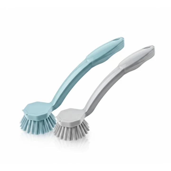 2li Set Pratik Lavabo ve Bulaşık Fırçası – 23 cm Ergonomik Uzun Saplı, Dayanıklı Kıllar – Mutfak ve Banyo Temizlik Fırçası Seti