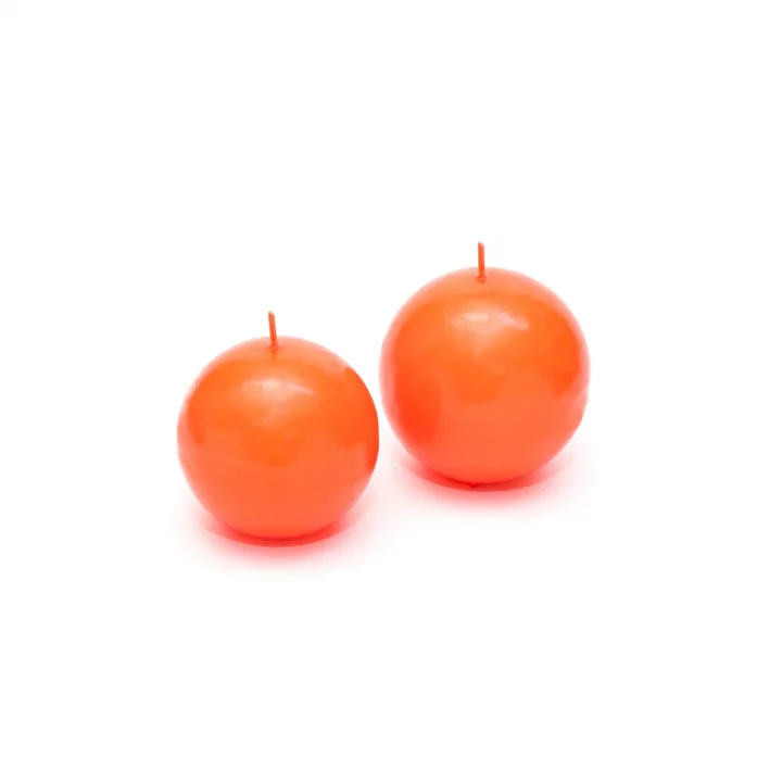 2li Turuncu Top Mum Seti (7 cm-8 cm)