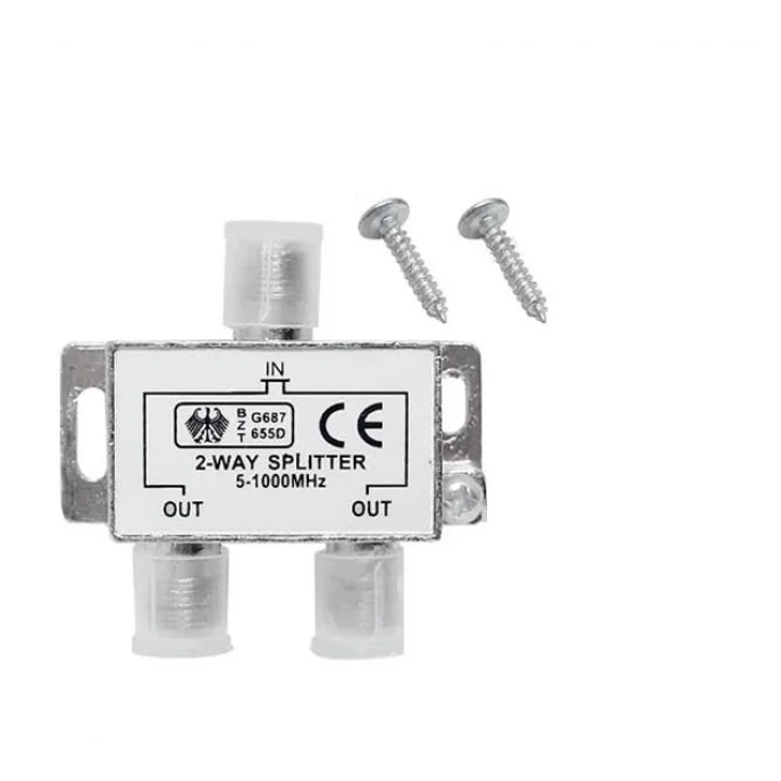 2 li Uydu Splitter Kablo TV Rg6 Anten Çoklayıcı Dağıtıcı