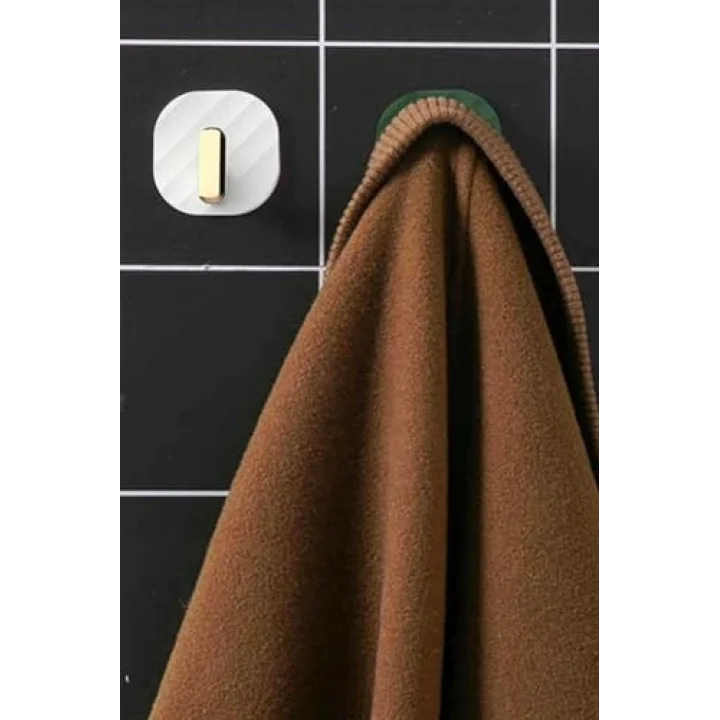 2li Yapışkanlı Retro Banyo Askılığı Beyaz, PRA-9932452-9489