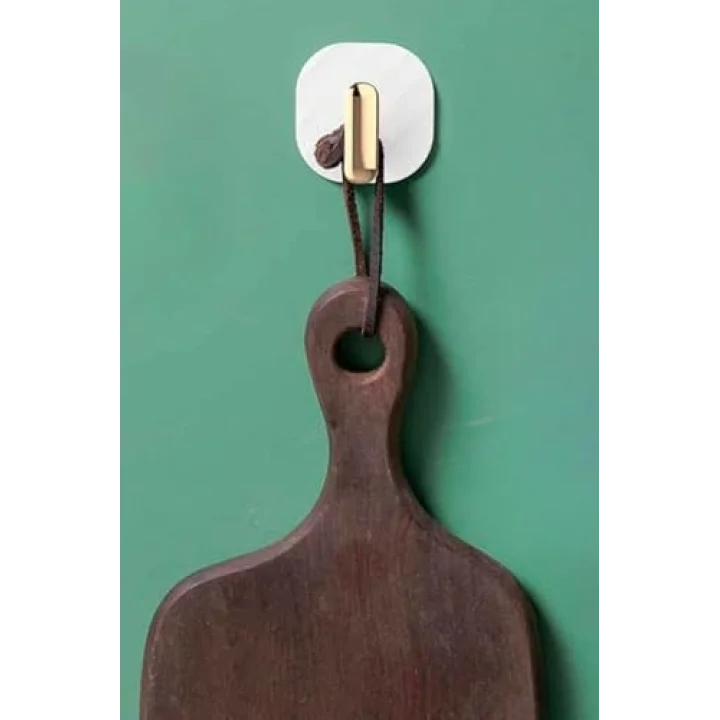 2li Yapışkanlı Retro Banyo Askılığı Beyaz, PRA-9932452-9489