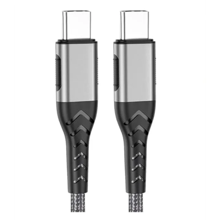 2 METRE Ultra Hızlı PD Type-C Şarj Kablosu (Gri)