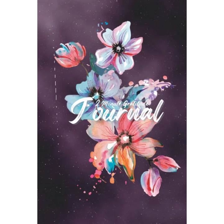2 Minute Gratitude Journal: Daily Floral
