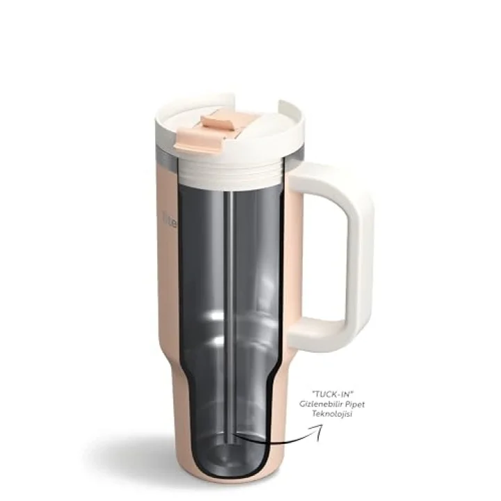 2 Moods Tuck-in Tumbler Sızdırmaz Çelik Termos 900 ML Bisque ST-239