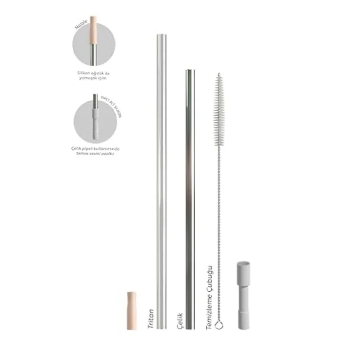 2 Moods Tuck-in Tumbler Sızdırmaz Çelik Termos 900 ML Bisque ST-239