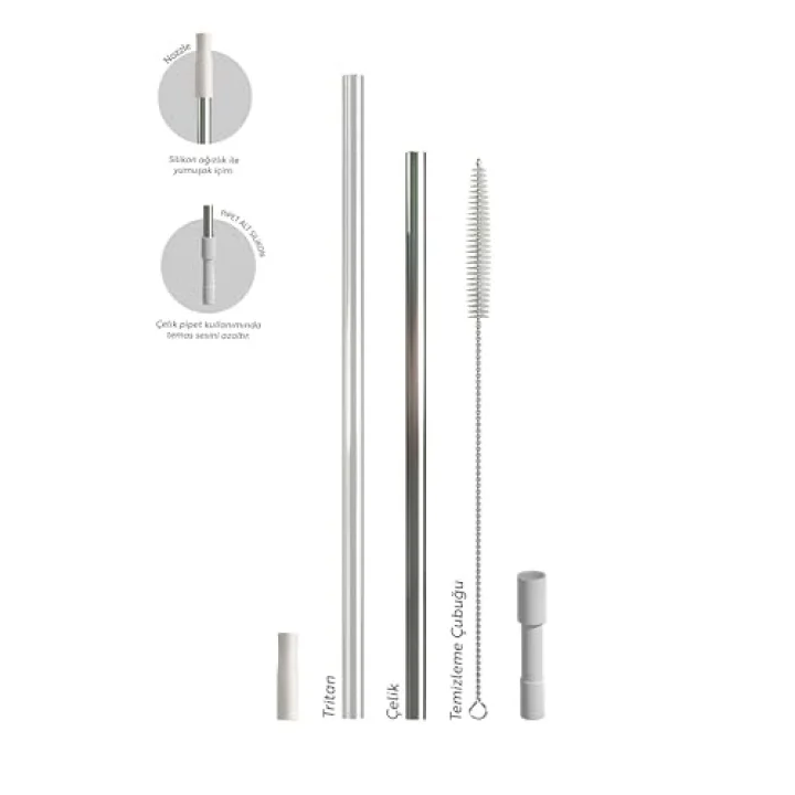 2 Moods Tuck-in Tumbler Sızdırmaz Çelik Termos 900 ML White Sand ST-242