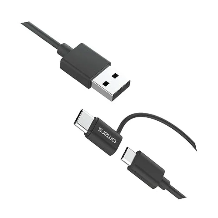 2si 1 Arada Type-C Micro USB Şarj ve Data Kablosu 1.2 Metre