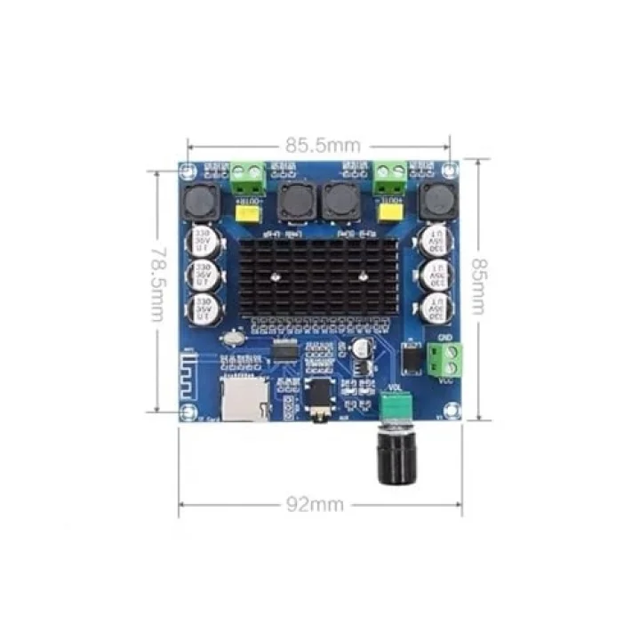 2 x 100W Bluetooth 5.0 Amfi Devresi TDA7498 TF Kart XH-A105