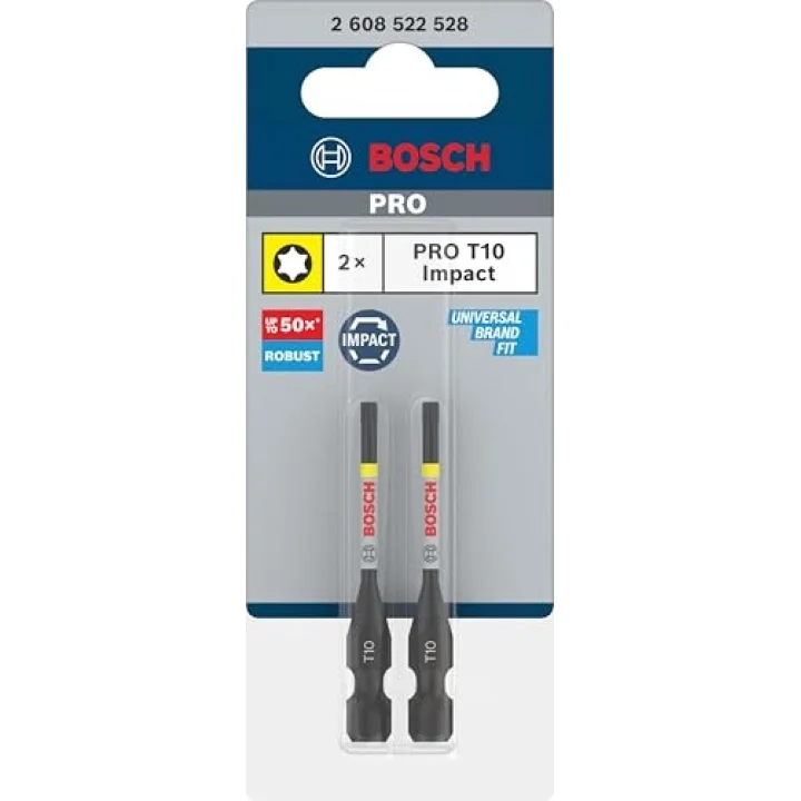 2 x PRO Torx Impact Bit (125 x 50 mm, profesyonel aksesuar tornavida, tornavida)