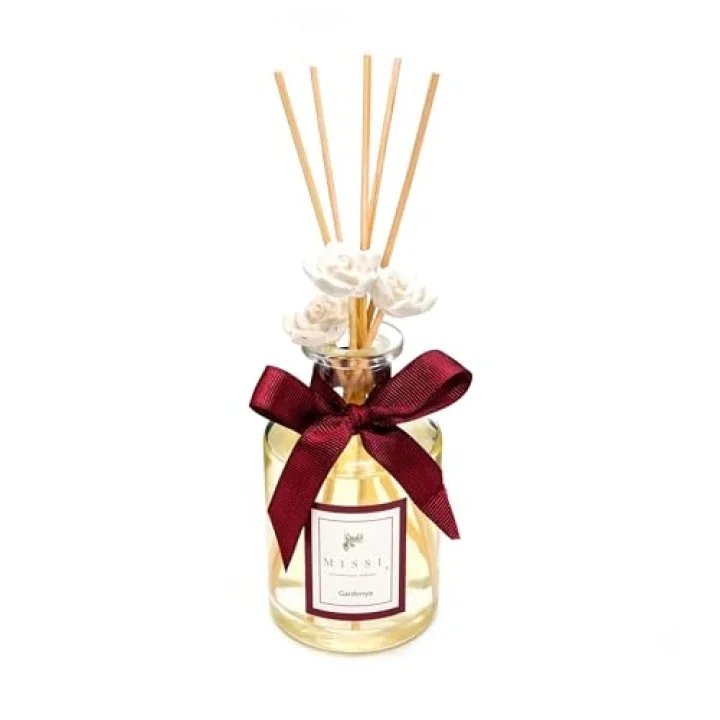 200 ml Silindir Şişe Bambu Çubuklu Gardenya Oda Kokusu