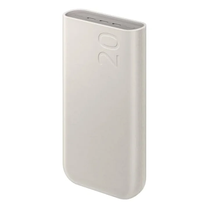 20000 mAh 45 Watt Powerbank, Hızlı Şarj, PD 2.0, 3 Çıkışlı, Kablo Dahil, Bej, 2024 Model