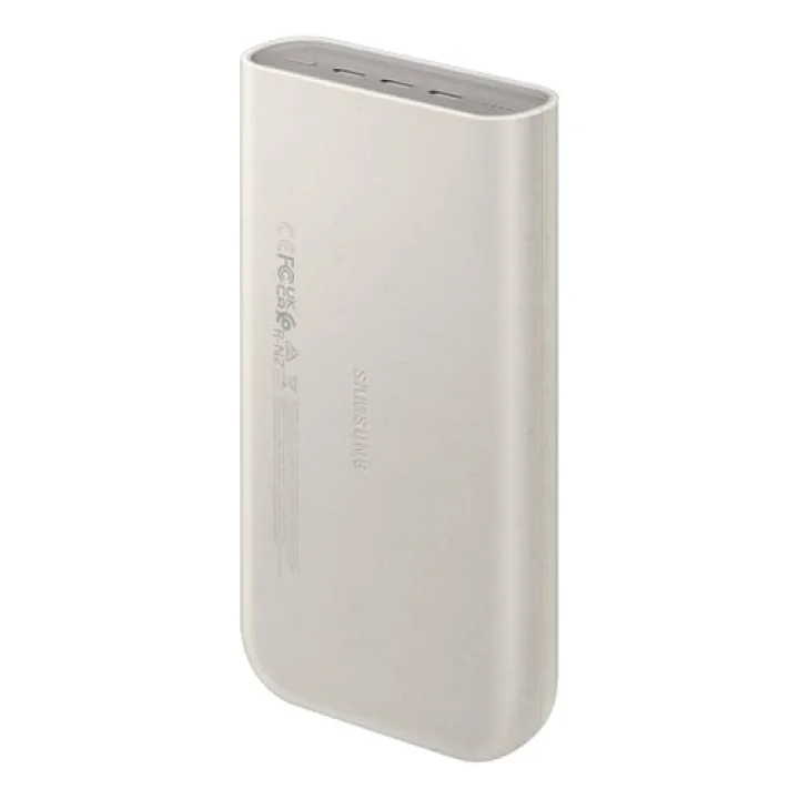 20000 mAh 45 Watt Powerbank, Hızlı Şarj, PD 2.0, 3 Çıkışlı, Kablo Dahil, Bej, 2024 Model