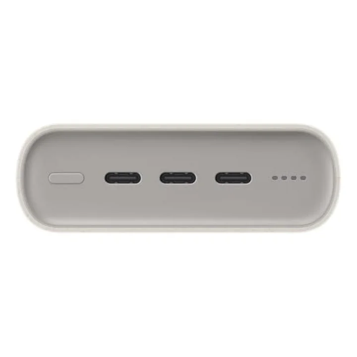 20000 mAh 45 Watt Powerbank, Hızlı Şarj, PD 2.0, 3 Çıkışlı, Kablo Dahil, Bej, 2024 Model