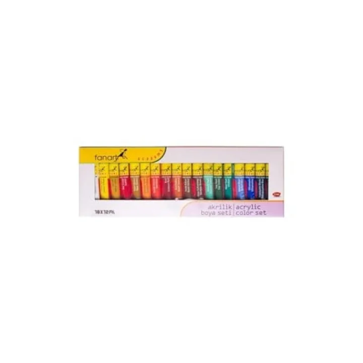 2000.S18 ACADEMY AKRİLİK BOYA SETİ 18X12ML