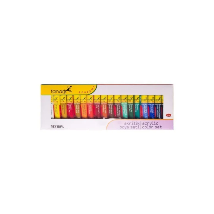 2000.S18 ACADEMY AKRİLİK BOYA SETİ 18X12ML
